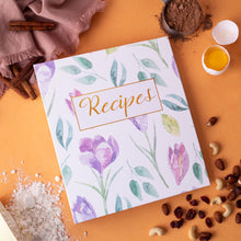 Load image into Gallery viewer, floral recipe binder