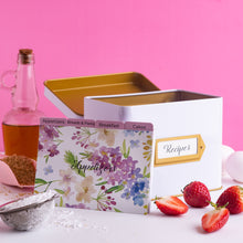 Load image into Gallery viewer, Heart & Berry White Recipe Box
