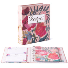 Load image into Gallery viewer, Roses Recipe Binder for Recipe Cards