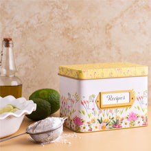 Load image into Gallery viewer, Heart & Berry Summer Floral Recipe Box