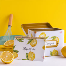 Load image into Gallery viewer, Lemon Recipe Box