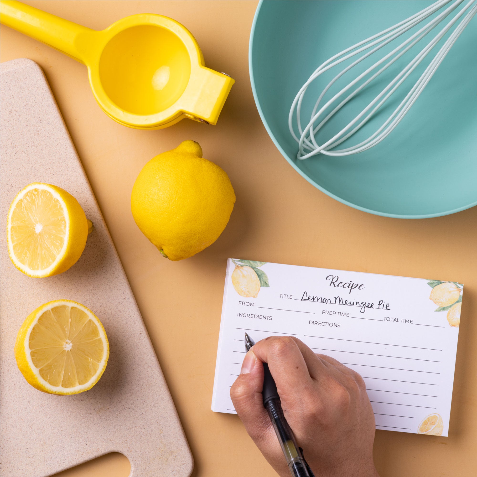 Cute Lemon Recipe Cards 100 Pack 4 X 6 Index -  in 2023