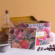 Load image into Gallery viewer, floral recipe tin heart and berry
